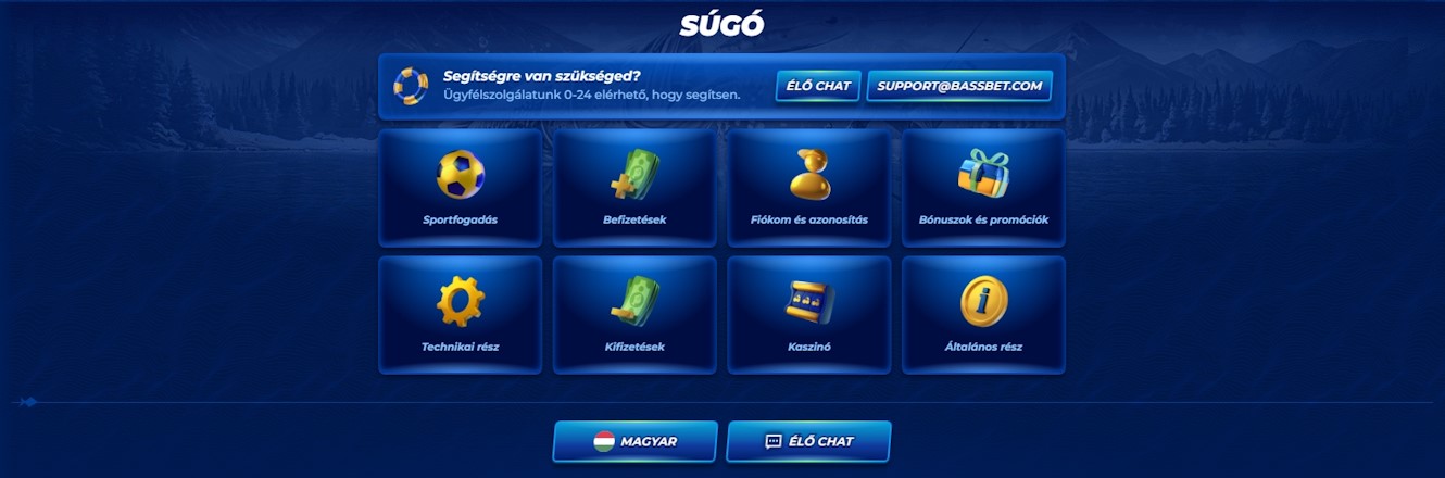 BassBet ügyfélszolgálat