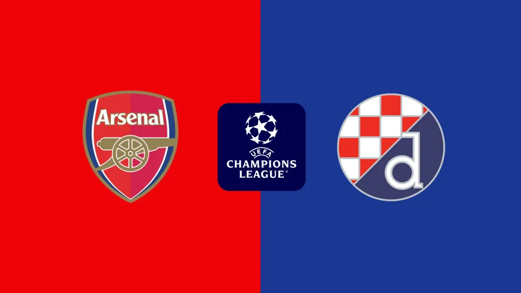 Arsenal vs Dinamo Zagreb Bajnokok Ligája