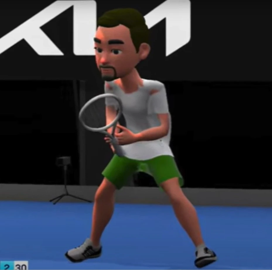 Ausztrál Open élő teniszt játékos avatarok