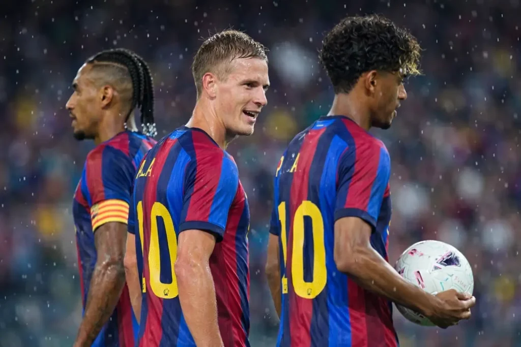 Barcelona támadója a 60 millió fontos Bayern München átigazolási célpontja Musiala, Olise terveiben