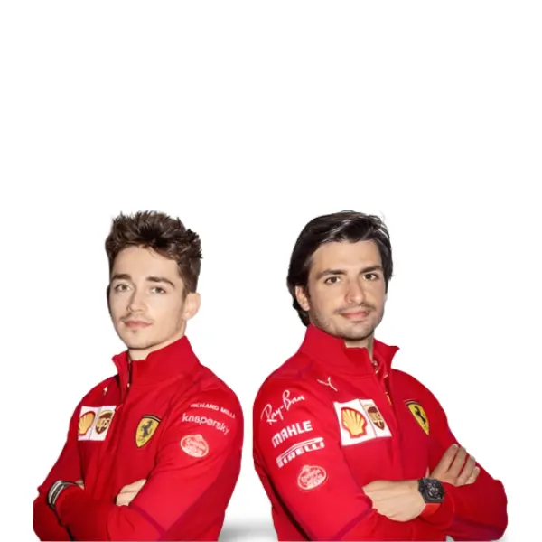 Charles Leclerc és Carlos Sainz a Ferrarinál