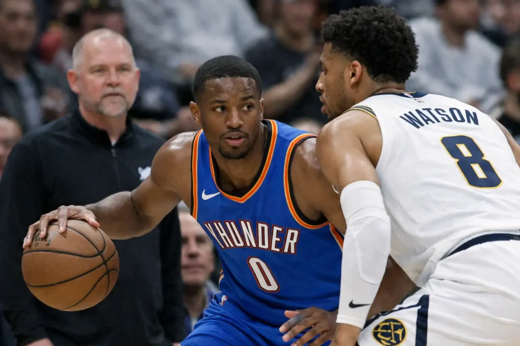 Thunder előnyei a Nuggets visszaesése révén az NBA-ben
